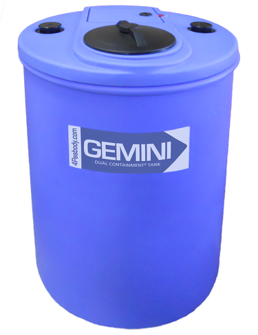 62 Gal Gemini Dual Containment® Tank - LPE SD 1.5 - Blue Flat
